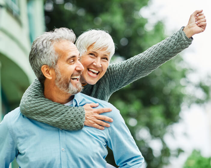 happy mature couple